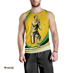 Men Tank Top - Cricket Mens Tank Aussie Forever