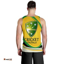 Men Tank Top - Cricket Mens Tank Aussie Forever