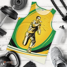 Men Tank Top - Cricket Mens Tank Aussie Forever