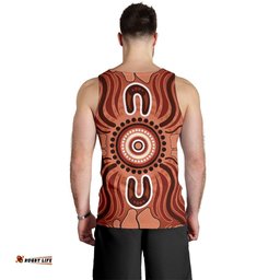 Aboriginal Men's Tank Top - Indigenous Art Patterns Ver02