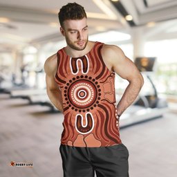 Aboriginal Men's Tank Top - Indigenous Art Patterns Ver02