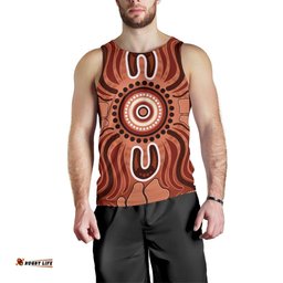 Aboriginal Men's Tank Top - Indigenous Art Patterns Ver02