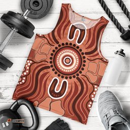 Aboriginal Men's Tank Top - Indigenous Art Patterns Ver02