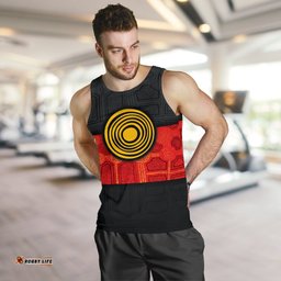 Aboriginal Men's Tank Top - Aussie Indigenous Flag