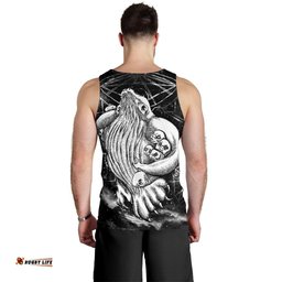 Aboriginal Tank Top, Skywhale Papa Is Coming Back Art - Men