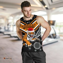 Wests Christmas Men's Tank Top Tigers Indigenous