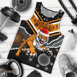 Wests Christmas Men's Tank Top Tigers Indigenous