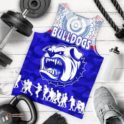 Western Bulldogs Men Tank Top Anzac Day Indigenous