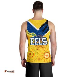 Parramatta Eels Men Tank Top Ethnic Style