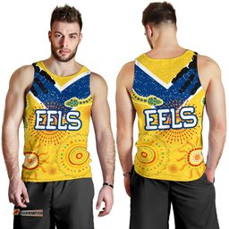 Parramatta Eels Men Tank Top Ethnic Style