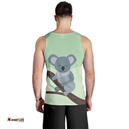 Men Tank Top - Koala Mens Tank Happy