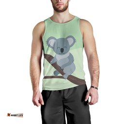 Men Tank Top - Koala Mens Tank Happy