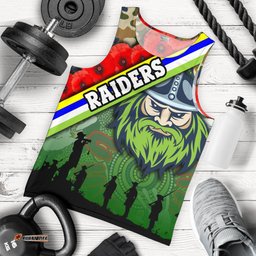 Raiders Men's tank Top Canberra Anzac Day