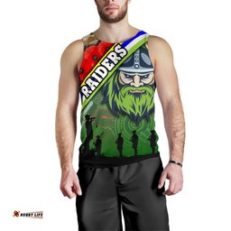 Raiders Men's tank Top Canberra Anzac Day