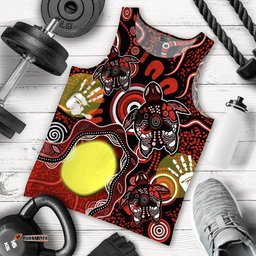Aboriginal Flag NAIDOC Turtle Men Tank Top
