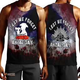 Vibe Hoodie Clothing - Anzac Day The Australian Army Men Tank Top