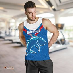 Cronulla Sharks Men Tank Top Anzac Country Style