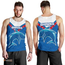 Cronulla Sharks Men Tank Top Anzac Country Style
