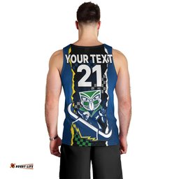 (Custom Text And Number) NRL Combine Warriors and Cowboys Men Tank Top