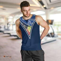 (Custom Personalised) Cricket Victoria Men Tank Top - Indigenous Dot Painting Art -