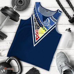 (Custom Personalised) Cricket Victoria Men Tank Top - Indigenous Dot Painting Art -