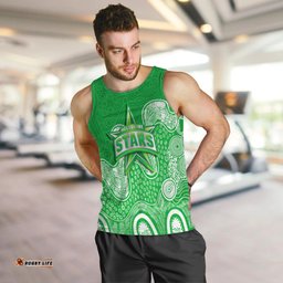 Melbourne Stars Men Tank Top - Aboriginal Style Of Dot -