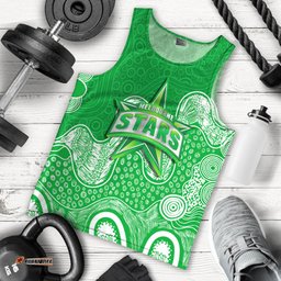 Melbourne Stars Men Tank Top - Aboriginal Style Of Dot -