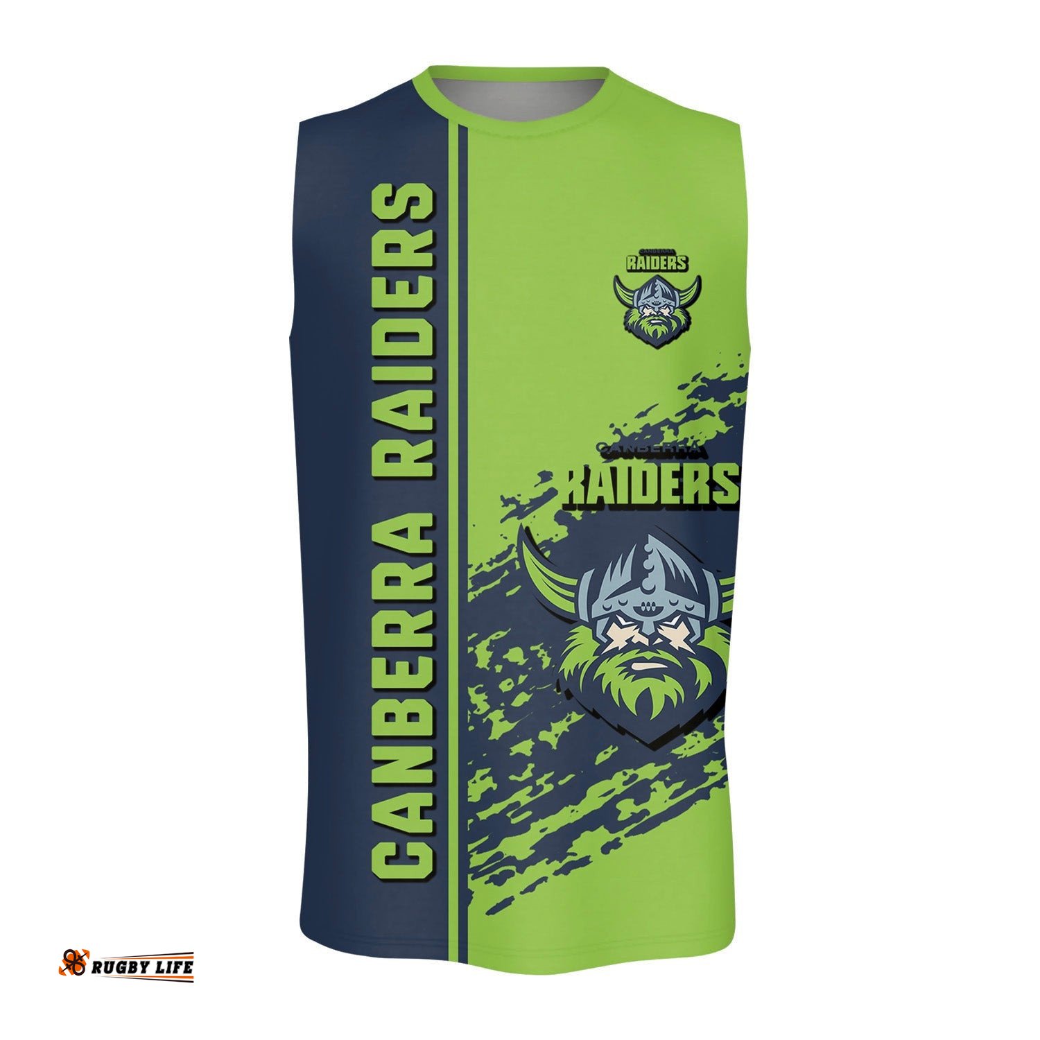 Canberra Raiders O-neck Tank Top Quarter Style - NRL