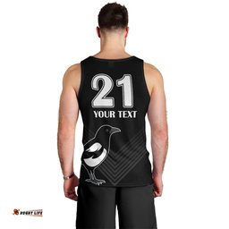 (Custom Text And Number) Western Suburbs Magpies Rugby Men Tank Top Simple Style