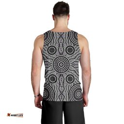 Men Tank Top - Aboriginal Dot Painting Mens Tank Ver04