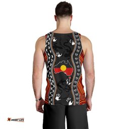 Aboriginal Men's Tank Top - Australia Indigenous Map