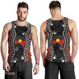 Aboriginal Men's Tank Top - Australia Indigenous Map