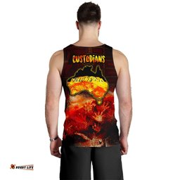 Aboriginal Men's Tank Top - Anangu Custodians
