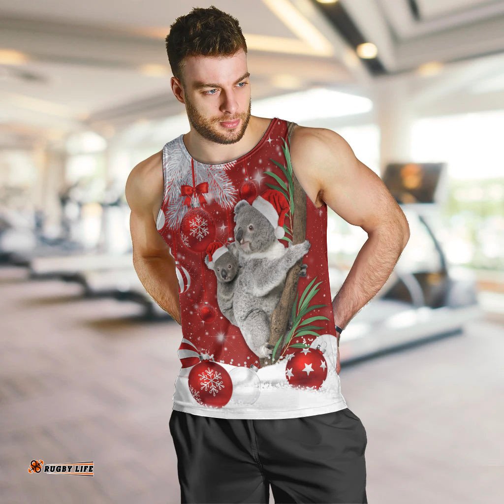 Australia Christmas Men Tank Top Santa Koala Ver02