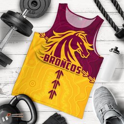 Broncos Men Tank Top Brisbane Aboriginal