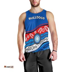 Bulldogs Indigenous Men Tank Top Western