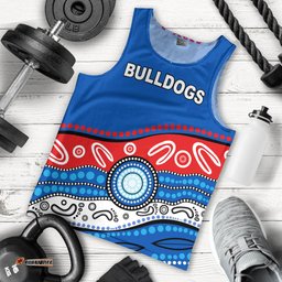 Bulldogs Indigenous Men Tank Top Western