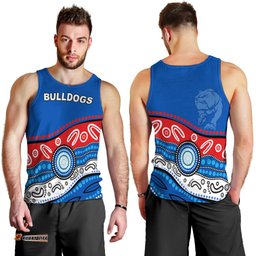 Bulldogs Indigenous Men Tank Top Western