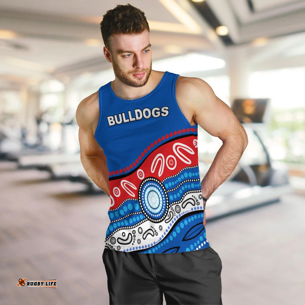 Bulldogs Indigenous Men Tank Top Western