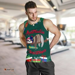 Australia Christmas Men's Tank Top Green - Merry Christmas