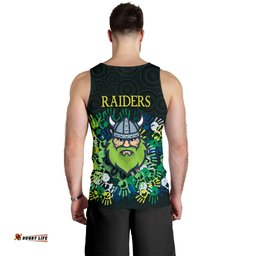 Canberra Men Tank Top Raiders Viking Simple Indigenous