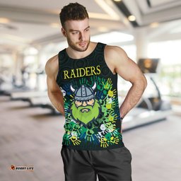 Canberra Men Tank Top Raiders Viking Simple Indigenous