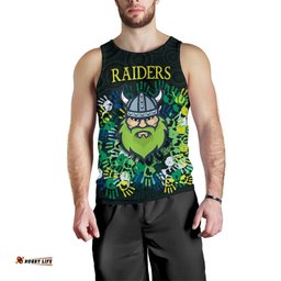 Canberra Men Tank Top Raiders Viking Simple Indigenous