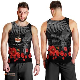 New Zealand Anzac Lest We Forget Remebrance Day Men Tank Top -