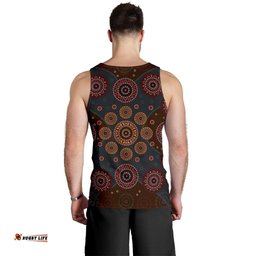 Men Tank Top - Aboriginal Dot Painting Mens Tank Ver02