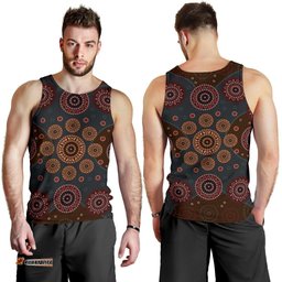 Men Tank Top - Aboriginal Dot Painting Mens Tank Ver02