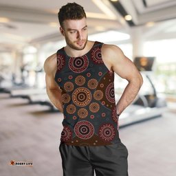 Men Tank Top - Aboriginal Dot Painting Mens Tank Ver02