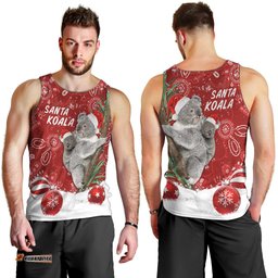 Australia Christmas Aboriginal Men Tank Top Santa Koala Ver01