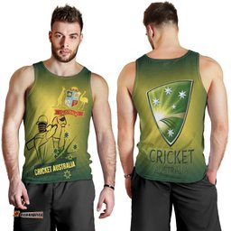 Cricket Men's Tank Top - Australian Cricket National Color