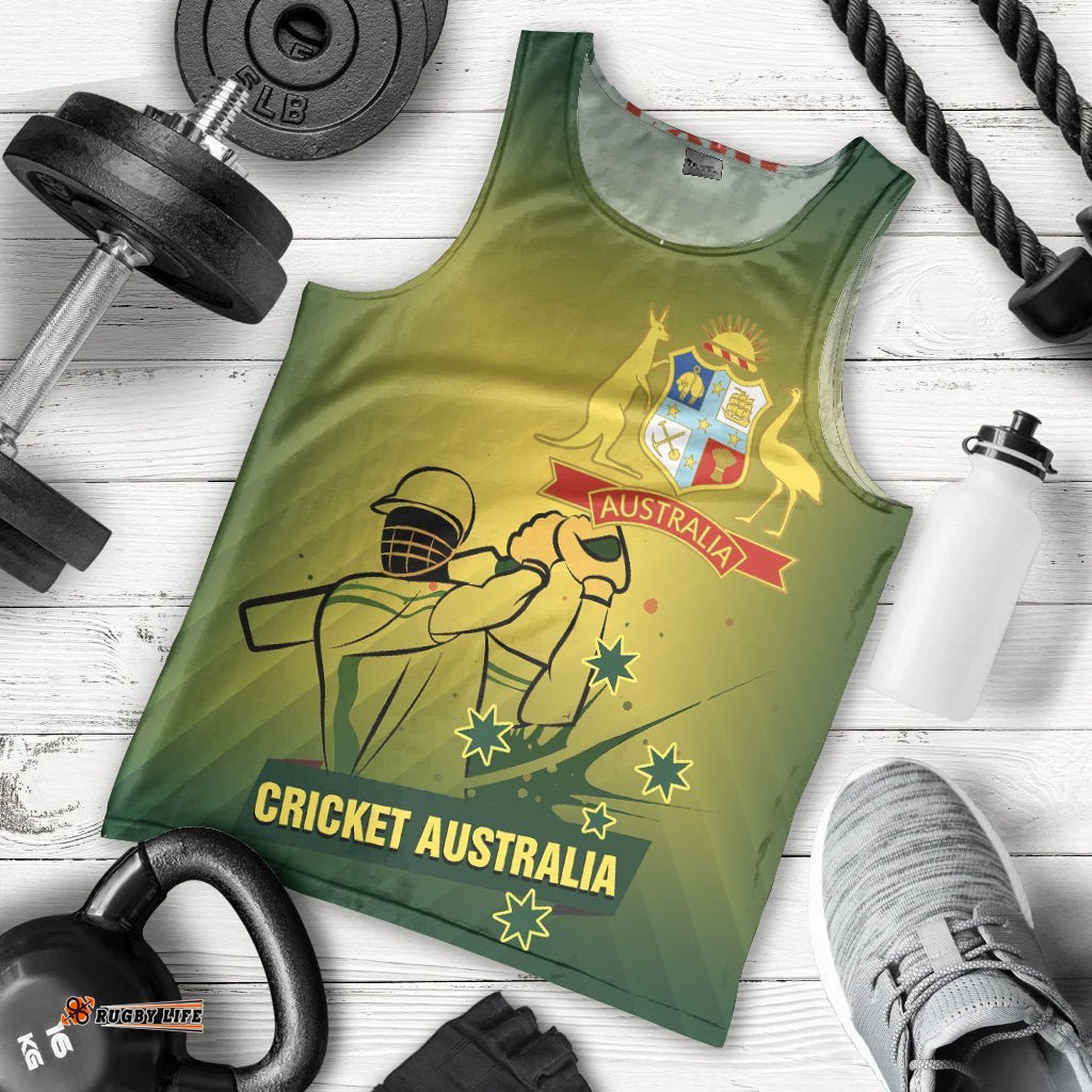 Cricket Men's Tank Top - Australian Cricket National Color